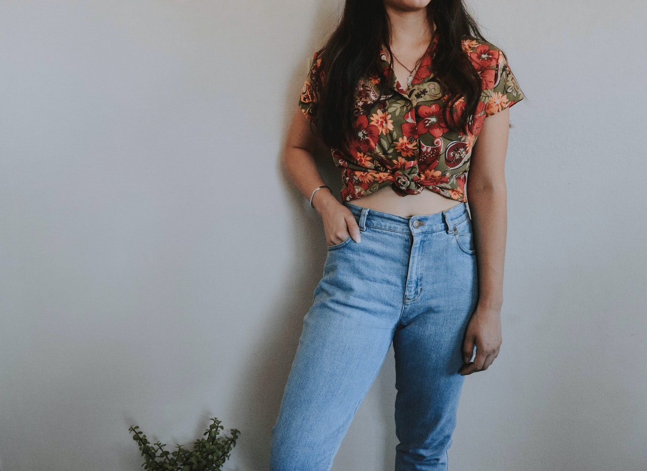 Spodnie z wysokim stanem